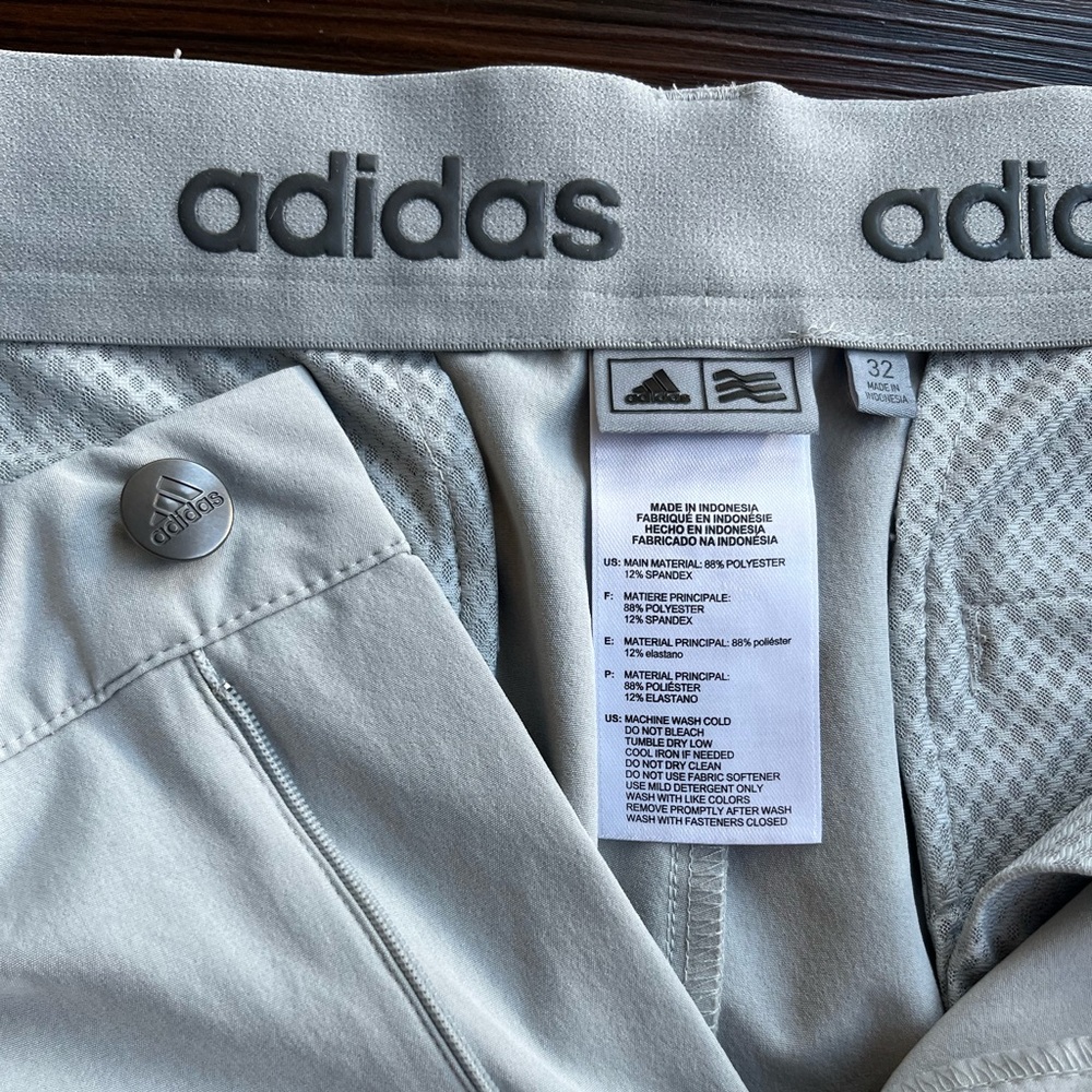 Adidas Shorts Mens 32 Gray Ultimate 365 Chino - Like New - Flex Athletic Shorts